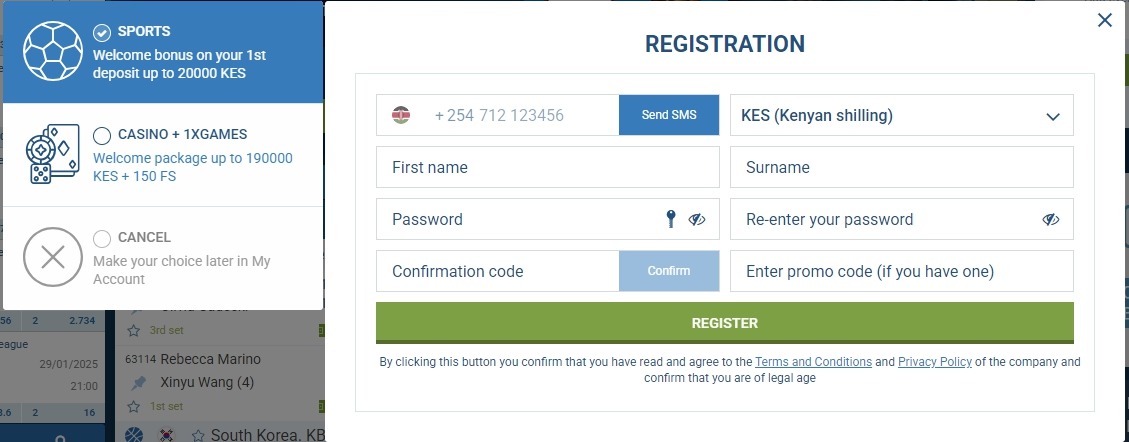 Registration in 2025