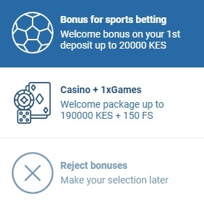 Welcome bonuses